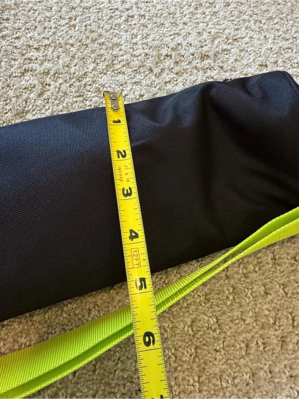Black Yellow Insulated 6 Pack Beer Soda Cooler Tube Sleeve Shoulder Strap Travel